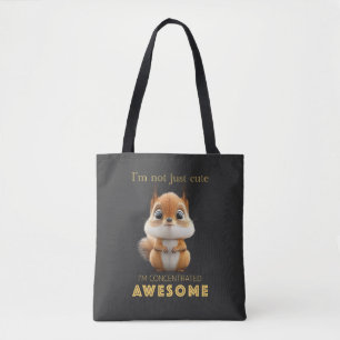 Tote Bag Écureuil concentré Awesome mignon adorable drôle