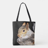 Tote Bag Écureuil mangeant une noix (Dos)