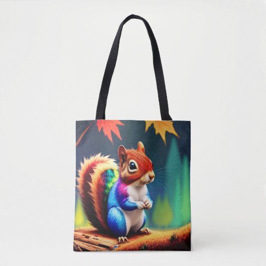 Tote Bag Écureuil mignon coloré assis-75463 (Devant)