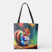 Tote Bag Écureuil mignon coloré assis-75463 (Dos)