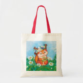 Tote Bag écureuil orange (Devant)