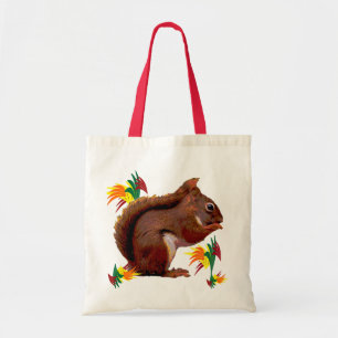 Tote Bag Écureuil rouge en automne