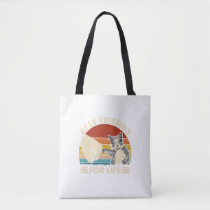 Tote Bag Écureuil Vintage Rétro Meilleur Ami Pour La Vie Pr
