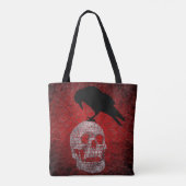 Tote Bag Edgar Allan Poe Le Gothique Raven (Dos)