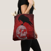 Tote Bag Edgar Allan Poe Le Gothique Raven (De près)