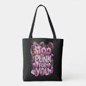 Tote Bag Edgy Too Punk Oursons Roses (Dos)