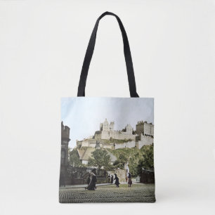Tote Bag Edinburgh Castle Scotland 1910 Grassmarket