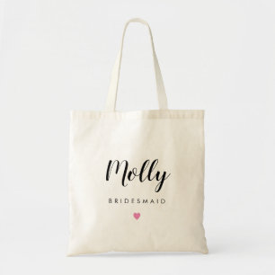 Tote Bag EDITABLE COLOR Custom Wedding Party Tote