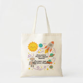 Tote Bag Editable Crayon Style – Solar System Trip (Devant)