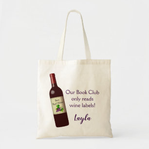 Tote Bag Editable Our Book Club Ne Lit Que Les Étiquettes V