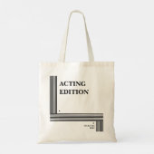Tote Bag Édition intérimaire Jouer script stylisé (Dos)