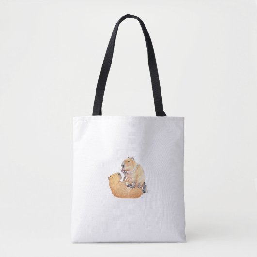 Tote Bag Édition spéciale Saint-Valentin capybara (Devant)