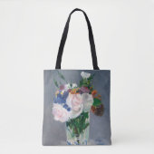 Tote Bag Edouard Manet - Fleurs dans un Vase de Cristal (Devant)