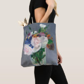 Tote Bag Edouard Manet - Fleurs dans un Vase de Cristal (De près)