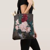 Tote Bag Edouard Manet - Vase de pivoines sur petit piédest (De près)