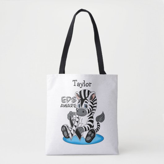 Tote Bag EDS Sensibilisation Zebra Ribbon (Devant)