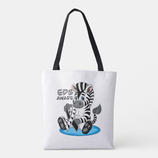 Tote Bag EDS Sensibilisation Zebra Ribbon (Dos)