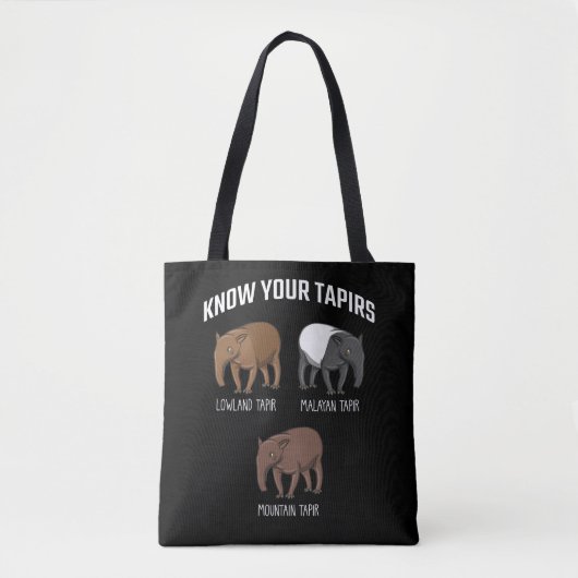 Tote Bag Éducation des animaux de tapir Monte malaise Lowla (Devant)