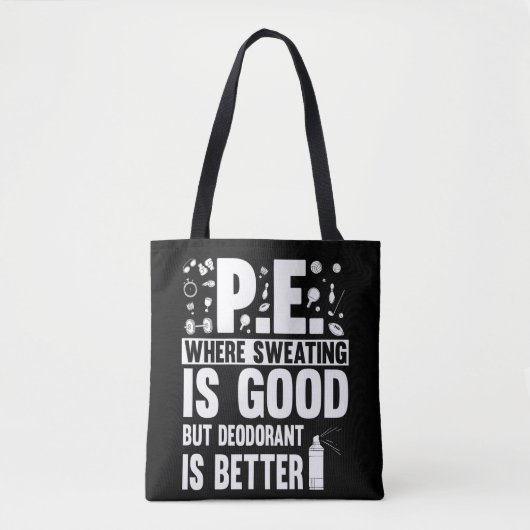 Tote Bag Éducation physique PE Enseignant plaisanter (Devant)