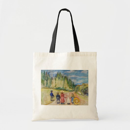 Tote Bag Edvard Munch - La forêt Fairytale (Devant)