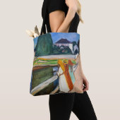 Tote Bag Edvard Munch - La nuit blanche des filles sur le p (De près)