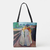 Tote Bag Edvard Munch - Les filles sur le pont 1903 (Dos)