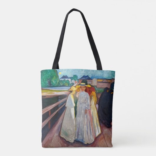 Tote Bag Edvard Munch - Les filles sur le pont 1903 (Dos)