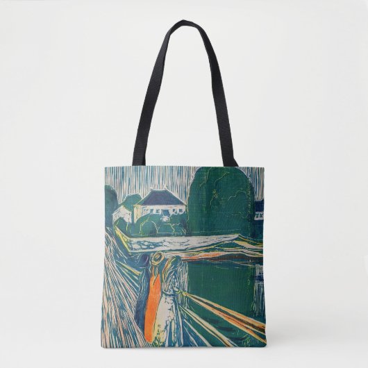 Tote Bag Edvard Munch - Les filles sur le pont, Lithographe (Devant)
