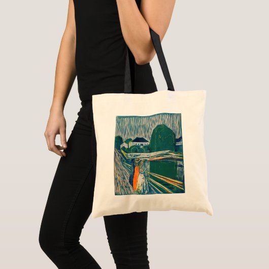Tote Bag Edvard Munch - Les filles sur le pont, Lithographe (Devant (produit))
