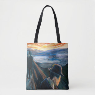 Tote Bag Edvard Munch - Maladie d'humeur au coucher du sole