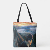 Tote Bag Edvard Munch - Maladie d'humeur au coucher du sole (Dos)