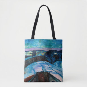 Tote Bag Edvard Munch - Nuit étoilée 1922