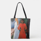 Tote Bag Edvard Munch - Rouge et Blanc (Dos)
