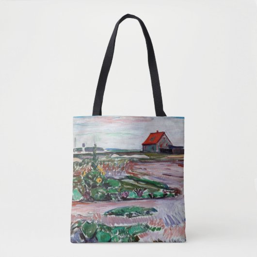 Tote Bag Edvard Munch - Seashore. Paysage près de Lubeck (Devant)