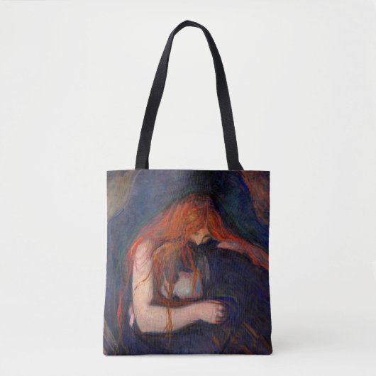 Tote Bag Edvard Munch - Vampire / Amour et douleur (Devant)