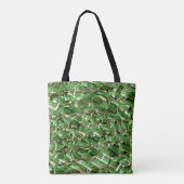 Tote Bag Effet de mur vert clair et bulles blanches? (Dos)