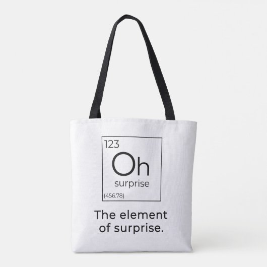 Tote Bag Effet de surprise la Science drôle (Dos)