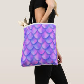Tote Bag Effet de texture de feuille de queue de sirène de (De près)
