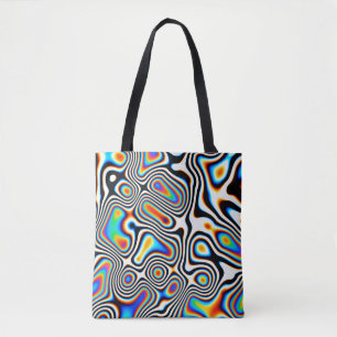 Tote Bag Effets numériques. Arrière - plan abstrait dynamiq