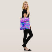 Tote Bag Effets numériques : motif abstrait multicolore. (Sur le modèle)