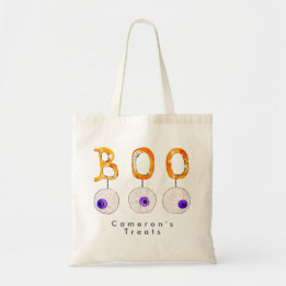 Tote Bag Éffrayant Boo Bloody Eyeball Halloween Tri ou trai