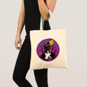 Tote Bag Éffrayant fantôme d'Halloween (Devant (produit))