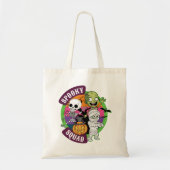 Tote Bag Éffrayant Halloween Monster Cartographier ou trait (Devant)