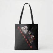 Tote Bag Éffrayant Vampire sorcière Zombie Sloth Halloween  (Devant)