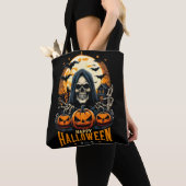 Tote Bag Éffrayante faucheuse Jack O' Lanterns Bats Hallowe (De près)