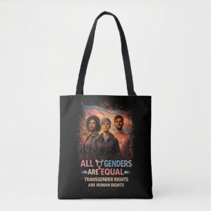 Tote Bag Égal sous tous les drapeaux