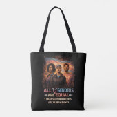 Tote Bag Égal sous tous les drapeaux (Dos)