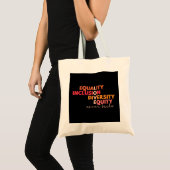 Tote Bag Égalité Inclusion Diversité Équité Amour Jamais Fa (Devant (produit))