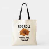 Tote Bag Egg Roll Me Rend Heureux Egg Roll (Dos)