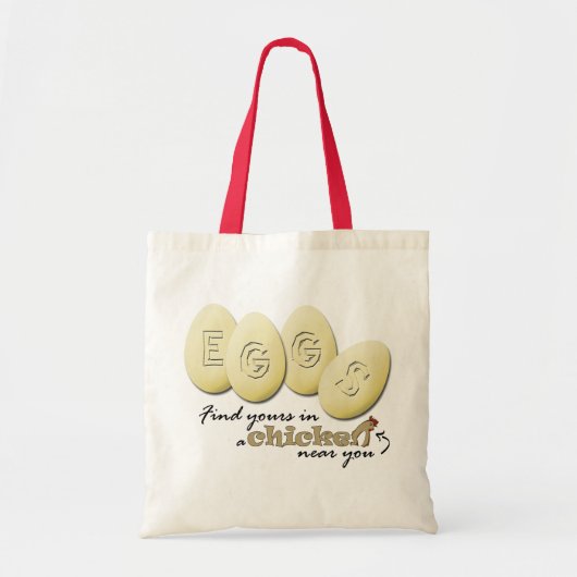 Tote Bag Eggs le slogan Fourre-tout (Devant)